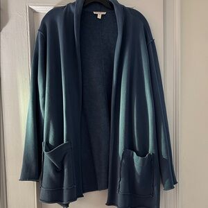 Eileen Fisher open terry cardigan